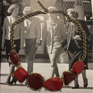 • Red Statement Necklace •
